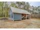 Charming outbuilding with an attached carport for boat or equipment storage at 135 Clear Spring Lane, Oxford, GA 30054