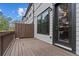 A spacious back deck features gray siding and a black-framed door at 4651 Eddibunn Se Dr, Smyrna, GA 30080