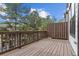 A spacious back deck overlooks the treeline at 4651 Eddibunn Se Dr, Smyrna, GA 30080
