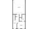 Floor plan for the first level including garage, foyer, bedroom, and bath at 4651 Eddibunn Se Dr, Smyrna, GA 30080