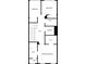 Floor plan for the third level including bedrooms, baths, laundry, and WIC at 4651 Eddibunn Se Dr, Smyrna, GA 30080