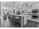 Well-lit kitchen with an island, modern cabinets, and stainless steel appliances at 4651 Eddibunn Se Dr, Smyrna, GA 30080