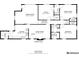 Detailed floor plan showcasing the layout of the house, including the kitchen, living room, and bedrooms at 1955 Starr Sw Rd, Conyers, GA 30094