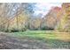 Expansive backyard with mature trees, offering ample space for outdoor activities and relaxation at 831 Sinyard Rd, Lithia Springs, GA 30122