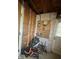 Unfinished basement space showing electrical panel and exposed insulation; a blank canvas at 831 Sinyard Rd, Lithia Springs, GA 30122
