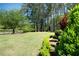 Expansive backyard features a lush lawn, mature trees, and tasteful landscaping at 84 Nw Gloster Nw Rd, Lawrenceville, GA 30044