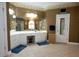 Bathroom with a large mirror, vanity, and a walk in shower at 84 Nw Gloster Nw Rd, Lawrenceville, GA 30044