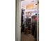 Walk-in closet with custom shelving, storage baskets, and plenty of hanging space at 84 Nw Gloster Nw Rd, Lawrenceville, GA 30044