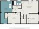 Basement floor plan featuring a laundry room, bathroom, recreation room, and two bedrooms at 2183 Seaman Cir, Atlanta, GA 30341