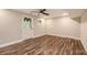 Finished basement with luxury floors and a door to the outside at 2183 Seaman Cir, Atlanta, GA 30341