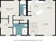 Floor plan of a home showing the primary bedroom, kitchen, living room, and dining area at 2183 Seaman Cir, Atlanta, GA 30341