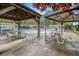 Pool area with covered seating and tables at 2183 Seaman Cir, Atlanta, GA 30341