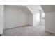 Neutral bedroom with carpeted floors, angled ceilings, and window at 2165 Parkview Nw Run, Atlanta, GA 30318