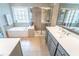 Bathroom with a tub, walk-in shower, and double vanity that provides ample space at 4621 Wehunt Commons Se Dr # 7, Smyrna, GA 30082