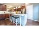 Modern kitchen features a center island, stainless steel appliances, and ample cabinet space at 4621 Wehunt Commons Se Dr # 7, Smyrna, GA 30082