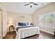 Bedroom with vaulted ceilings and large window at 161 Grace Cir, Acworth, GA 30102