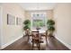 Bright breakfast nook with large windows offering a view of the backyard at 161 Grace Cir, Acworth, GA 30102