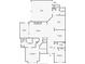 Floor plan featuring a primary bedroom, living room with fireplace, garage, kitchen, and office at 19 Lindley Nw Ave, Marietta, GA 30064