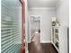 Elegant entryway featuring hardwood floors, natural light, and a view into the home's open layout at 914 Martin Nw St, Atlanta, GA 30318