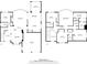 Two floor plans showing the layout of the home including living spaces, bedrooms and garage at 552 Lawton Bridge Sw Rd, Smyrna, GA 30082