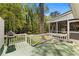 Wide back deck with space for grilling and relaxing, overlooking a lush, tree-filled yard at 2350 Powers Ferry Se Dr, Marietta, GA 30067