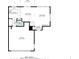 Detailed first floor plan featuring the kitchen, dining area, living room, and garage at 612 Windcroft Nw Cir, Acworth, GA 30101