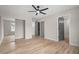 Large main bedroom boasts hardwood floors, and walk-in closets at 612 Windcroft Nw Cir, Acworth, GA 30101