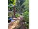 Tranquil backyard garden with a stone path and lush plantings at 1239 Bonshaw Trl, Marietta, GA 30064