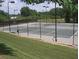 Community tennis courts with well-maintained surface, net, and fencing, surrounded by lush greenery at 1239 Bonshaw Trl, Marietta, GA 30064