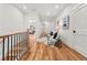 Bright hallway featuring hardwood floors and charming decor at 2018 Presley Ne Way, Atlanta, GA 30317