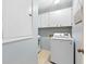 Functional laundry room with modern appliances and ample storage space at 1068 Gwens Sw Trl, Lilburn, GA 30047