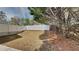 Fenced backyard offering a private outdoor space with mature trees and ample room for recreation and entertaining at 4480 Maple Valley Dr, Cumming, GA 30040