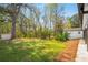 Large backyard featuring lush greenery and mature trees at 1071 N Price Rd, Sugar Hill, GA 30518