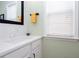 Bright bathroom featuring a modern vanity with a clean, white countertop and fixtures at 1037 Dunedin Trl, Woodstock, GA 30188