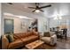 Comfortable living room with stylish furnishings, hardwood floors, and ample seating near dining area at 2189 Gordon Se Cir, Smyrna, GA 30080