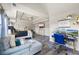 Open concept main bedroom with an office and a comfortable seating area at 1861 Poplar Falls Ave, Lithonia, GA 30058