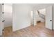 Bright bedroom featuring hardwood floors, a spacious closet and two bright entryways at 2869 4Th Sw St, Atlanta, GA 30315