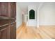 Bright entryway boasting hardwood floors, white walls, and decorative molding, creating a welcoming atmosphere at 4355 Rainer Dr, Atlanta, GA 30349