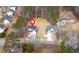 Aerial shot of homes in a new residential neighborhood showcasing the community's location at 4444 Sullivan Rd, Powder Springs, GA 30127