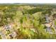 Stunning aerial perspective of a residential area adjacent to a pristine golf course at 145 Cuthbert Ln, Acworth, GA 30101