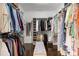 Spacious walk-in closet with custom shelving and plenty of room for storage at 145 Cuthbert Ln, Acworth, GA 30101