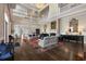 Luxurious clubhouse interior with high ceilings, elegant furnishings, and a grand chandelier at 145 Cuthbert Ln, Acworth, GA 30101