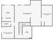 Basement floor plan featuring unfinished basement, study, bathroom and storage at 2121 Rock Court, Loganville, GA 30052