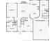 Detailed floor plan layout showcasing bedrooms, bathrooms, kitchen, living room and garage at 2121 Rock Court, Loganville, GA 30052