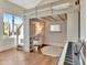 Charming bedroom featuring a unique loft bed, built-in desk, and ample natural light at 165 2Nd St, Fayetteville, GA 30214