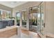 Bright living room with hardwood floors, patio access, and stylish furniture at 165 2Nd St, Fayetteville, GA 30214