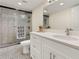 Updated bathroom with a tiled shower, modern vanity, and sleek fixtures at 2870 Pharr Court South Nw # 504, Atlanta, GA 30305