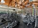Large gym and fitness center, featuring free weights, weight machines, treadmills, ceiling fans, and lots of natural light at 2870 Pharr Court South Nw # 504, Atlanta, GA 30305