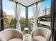 Cozy sitting area with floor to ceiling windows offering beautiful views of the city skyline at 2870 Pharr Court South Nw # 504, Atlanta, GA 30305