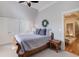 Charming bedroom boasts vaulted ceilings, double closets, and tranquil decor at 4124 Hunt St, Covington, GA 30014